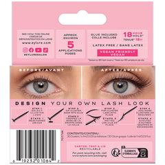 Eylure Cluster Lashes Brown/Black (Back of Packaging)