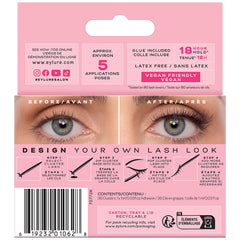 Eylure Cluster Lashes Fluffy (Back of Packaging)