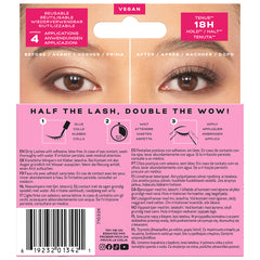 Eylure Cluster Lashes - Light & Fluffy No. 28 (Back of Packaging)