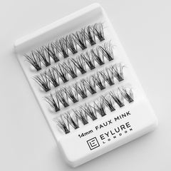 Eylure Cluster Lashes Refill Pack - Faux Mink 14mm (Tray Shot)