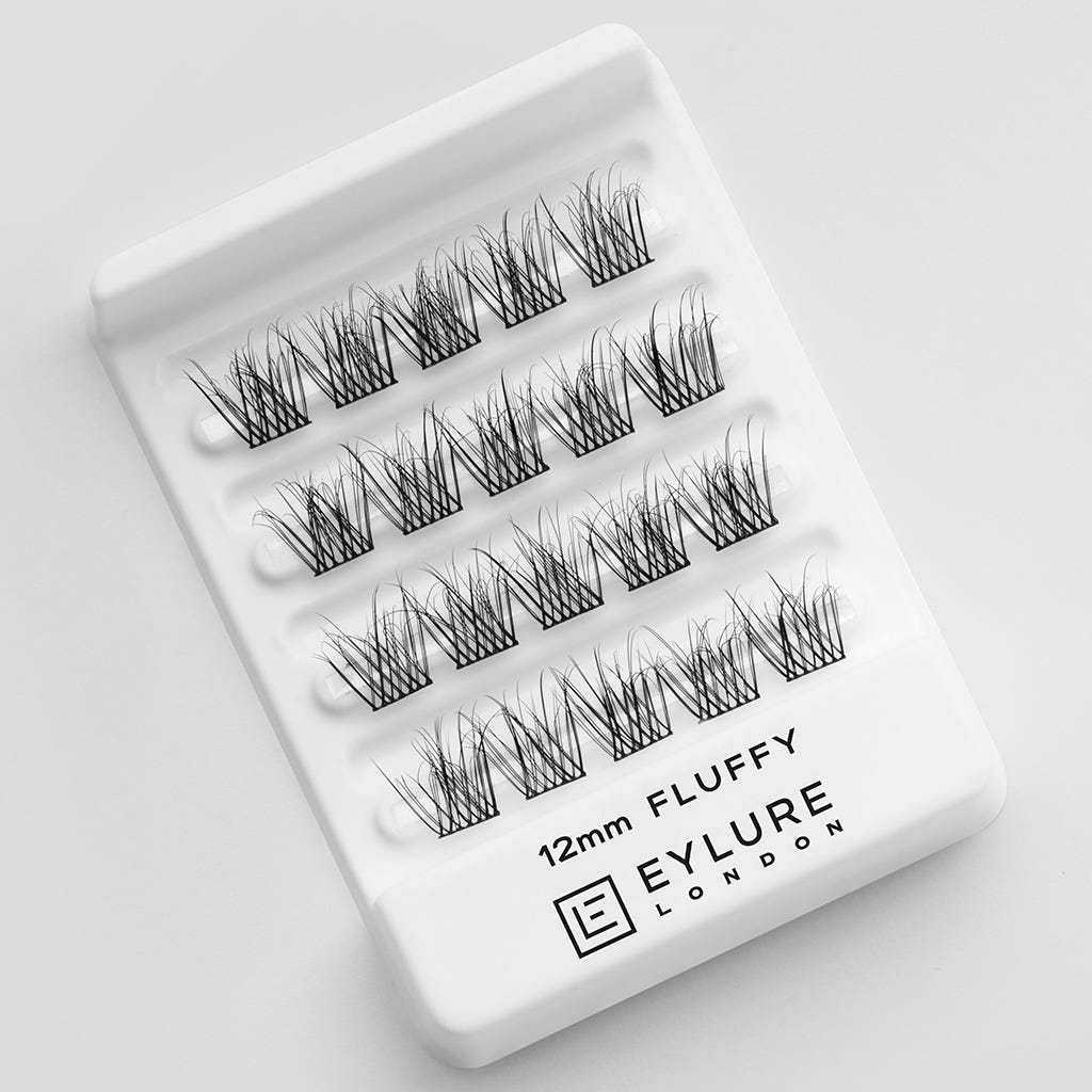 Eylure Cluster Lashes Refill Pack - Fluffy 12mm (Tray Shot)
