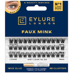 Eylure Faux Mink Clusters - Wet Look No. 30