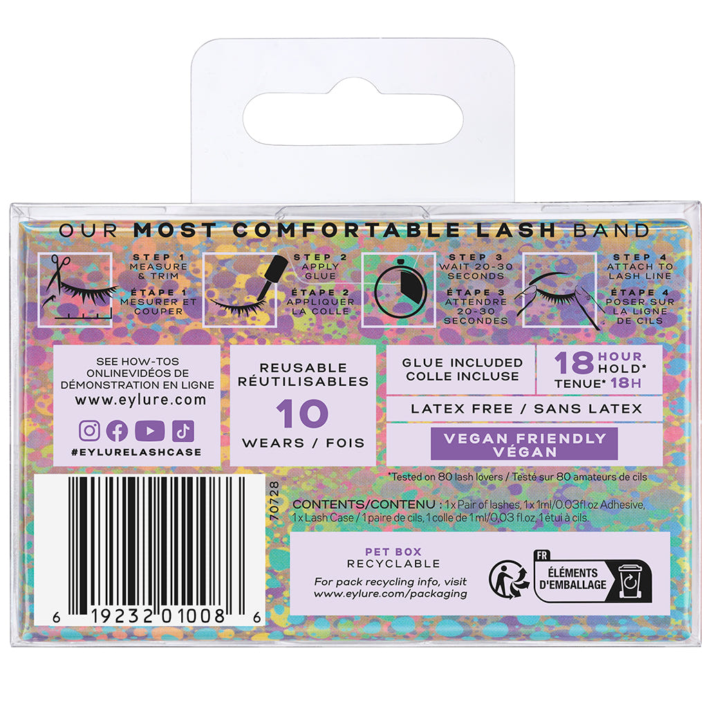 Eylure Lash Case No. 503 (Back of Packaging)