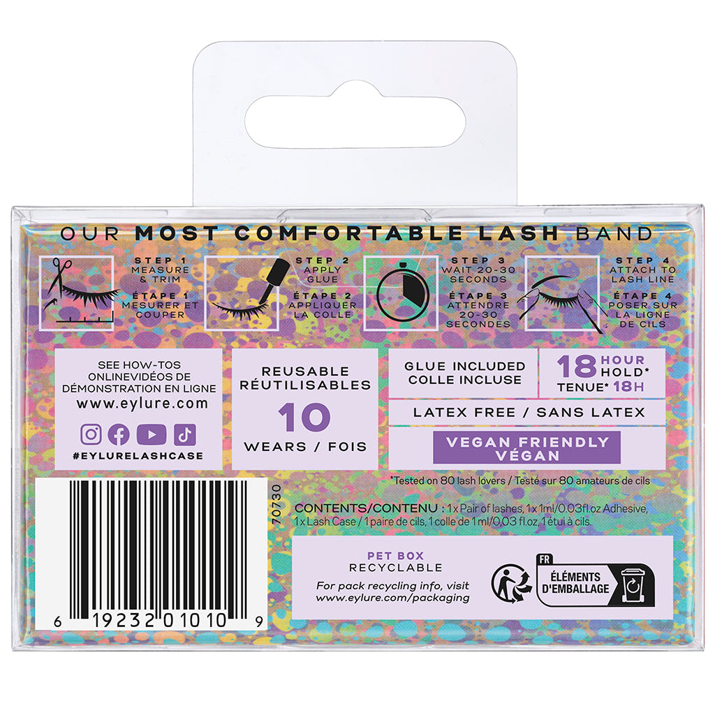 Eylure Lash Case No. 507 (Back of Packaging)