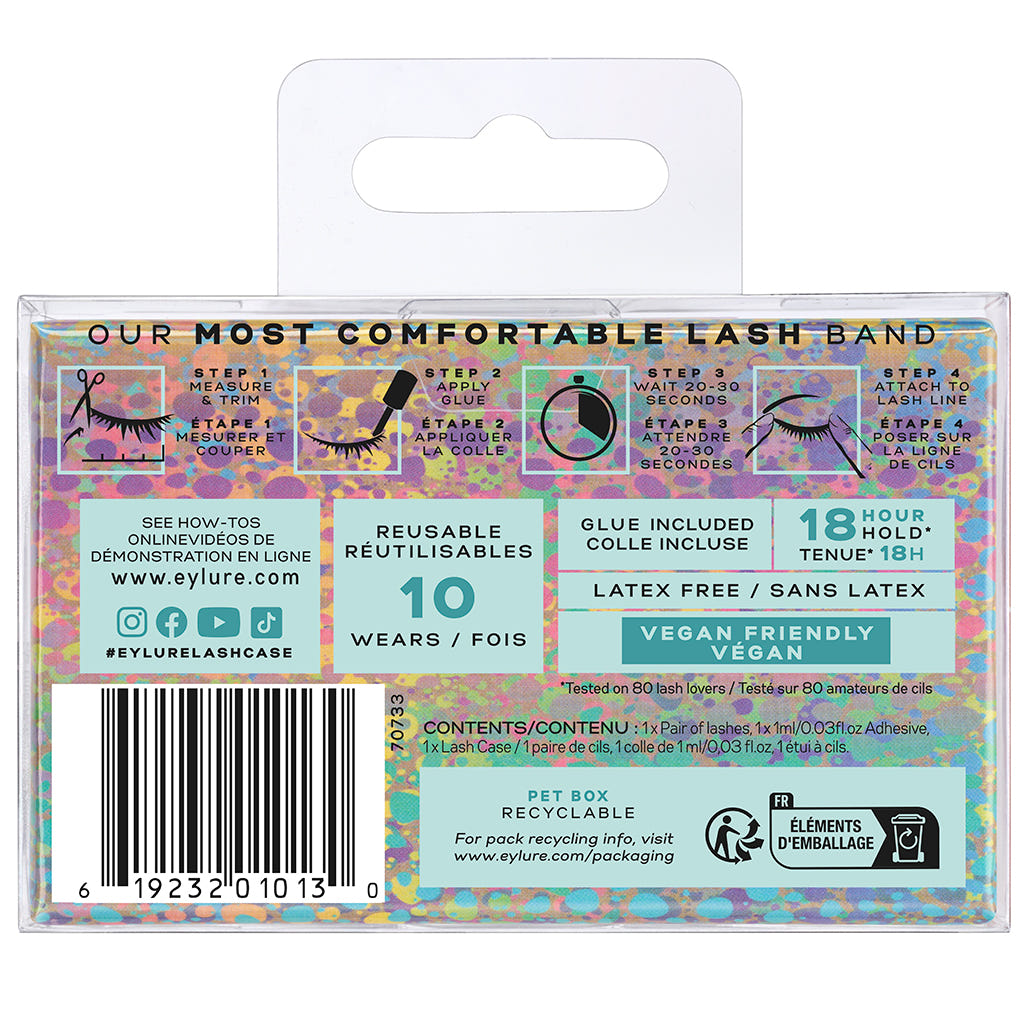 Eylure Lash Case No. 513 (Back of Packaging)