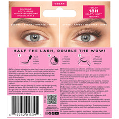 Eylure Light & Fluffy Lashes 258 (Back of Packaging)