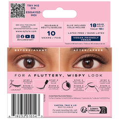 Eylure Light & Wispy Lashes - 160 (Back of Packaging)