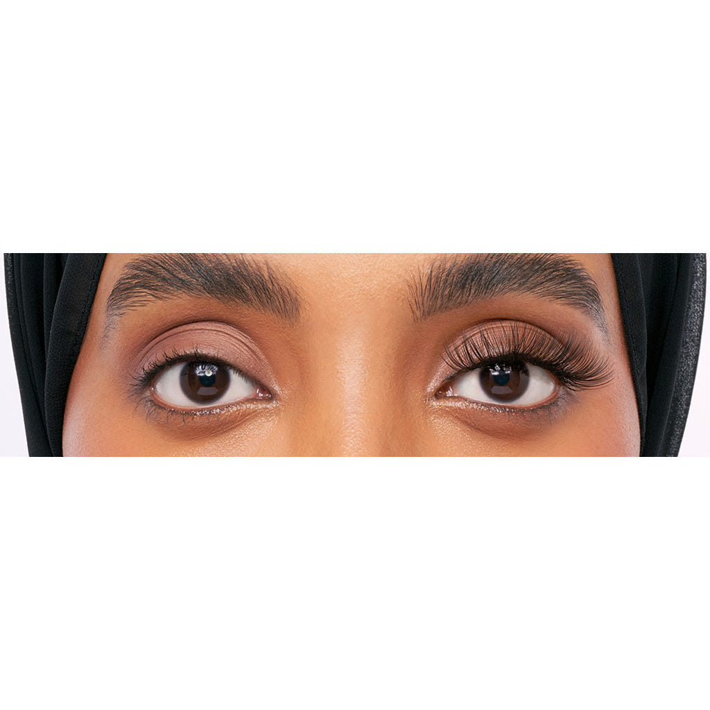 Eylure Luxe Faux Mink Individual Lashes (Model Shot)