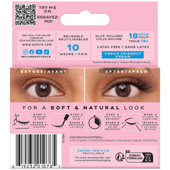 Eylure Naturals Lashes 033 (Back of Packaging)