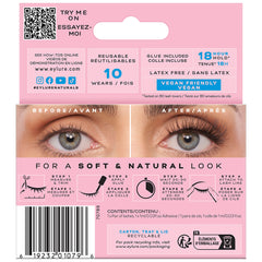 Eylure Naturals Lashes 038 (Back of Packaging)