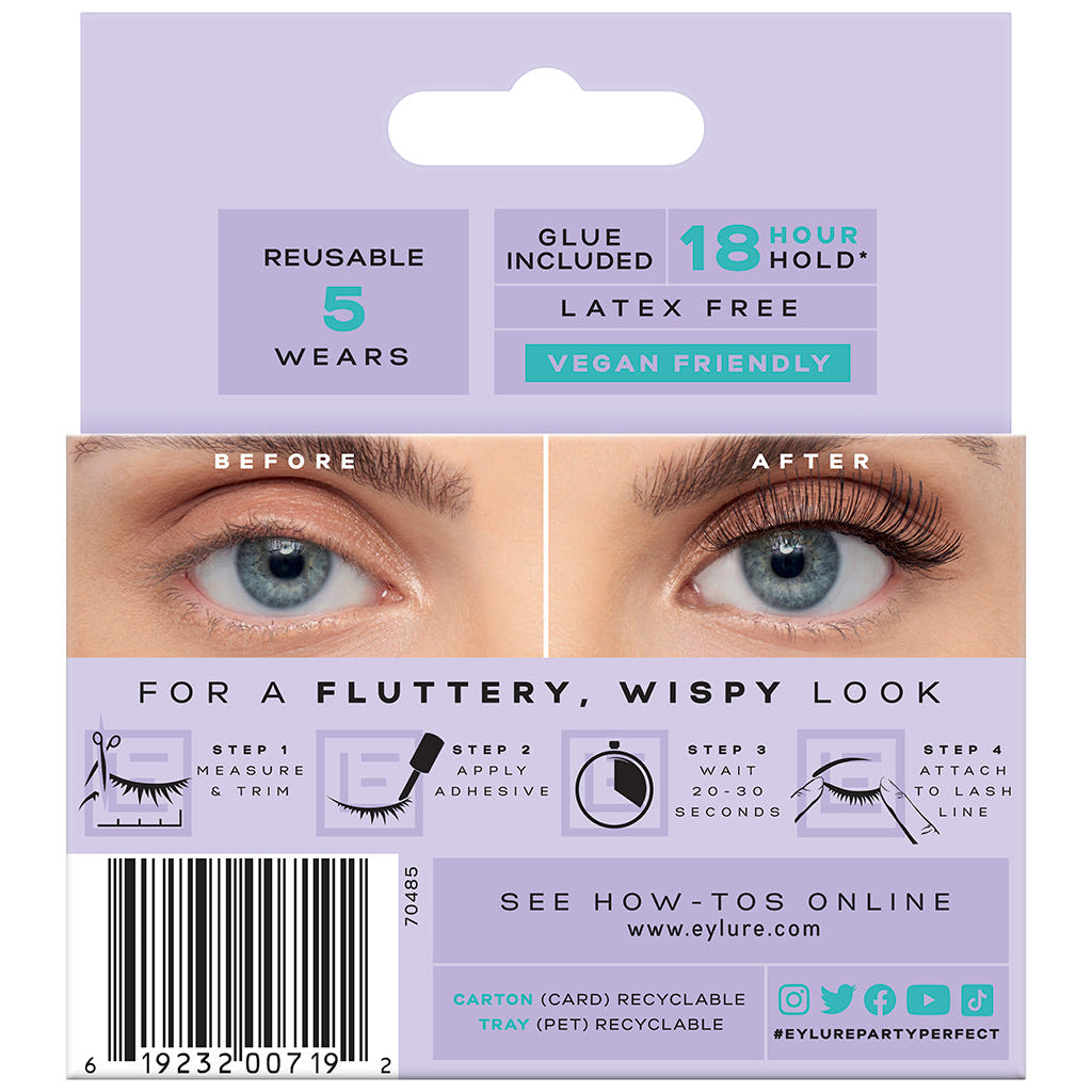 Eylure Party Perfect Lashes - Sweetie (Back of Packaging)