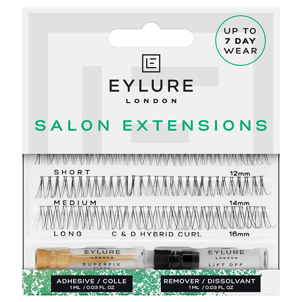 Eylure Salon Extensions Individual Lashes - C & D Hybrid Curl