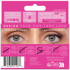 Eylure Salon Lash Clusters - Wispy (Back of Packaging)