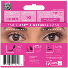 Eylure Salon Lash No. 5 (Back of Packaging)