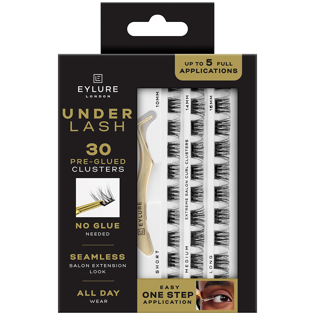 Eylure Underlash Pre-Glued Salon Curl Clusters - Extreme | False Eyelashes