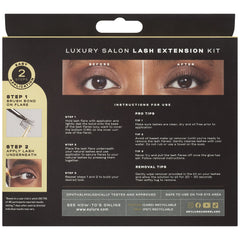 Eylure Underlash Salon Lash Extension Kit - Naturals (Back of Packaging)