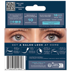 Eylure Volume & Curl Lashes - 137 (Back of Packaging)