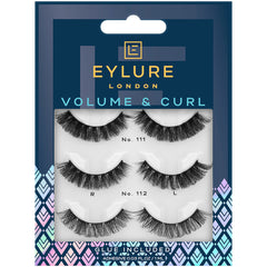 Eylure Volume & Curl Lashes Multipack (3 Pairs)