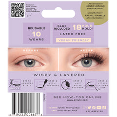 Eylure X Honor Cat Eye Lashes - Harper-Lilly (Back of Packaging)