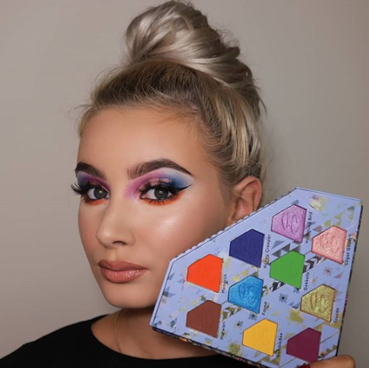 Jo looking colourful in totemic palette