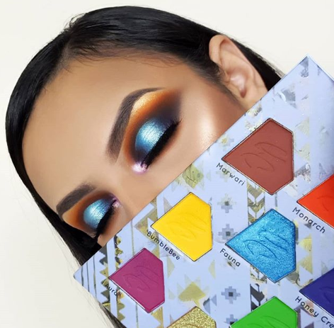roshni sunset eye makeup
