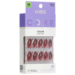Kiss Core Colour False Nails - Pinot Noir (Angled Shot 1)