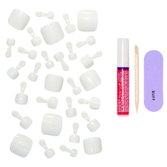 Kiss Core Colour False Nails Toe Nails - Toe-tally Yours (Components 2)