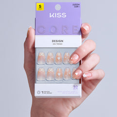 Kiss Core Design False Nails - Cheers (Model Shot 3)