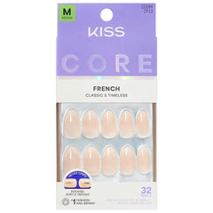 Kiss Core French False Nails - Burble