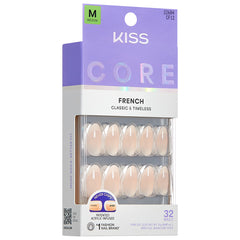 Kiss Core French False Nails - Burble (Angled Shot 1)