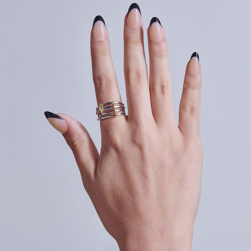 Kiss Core French False Nails - Full of Fun (Model Shot 2)