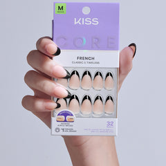 Kiss Core French False Nails - Full of Fun (Model Shot 3)