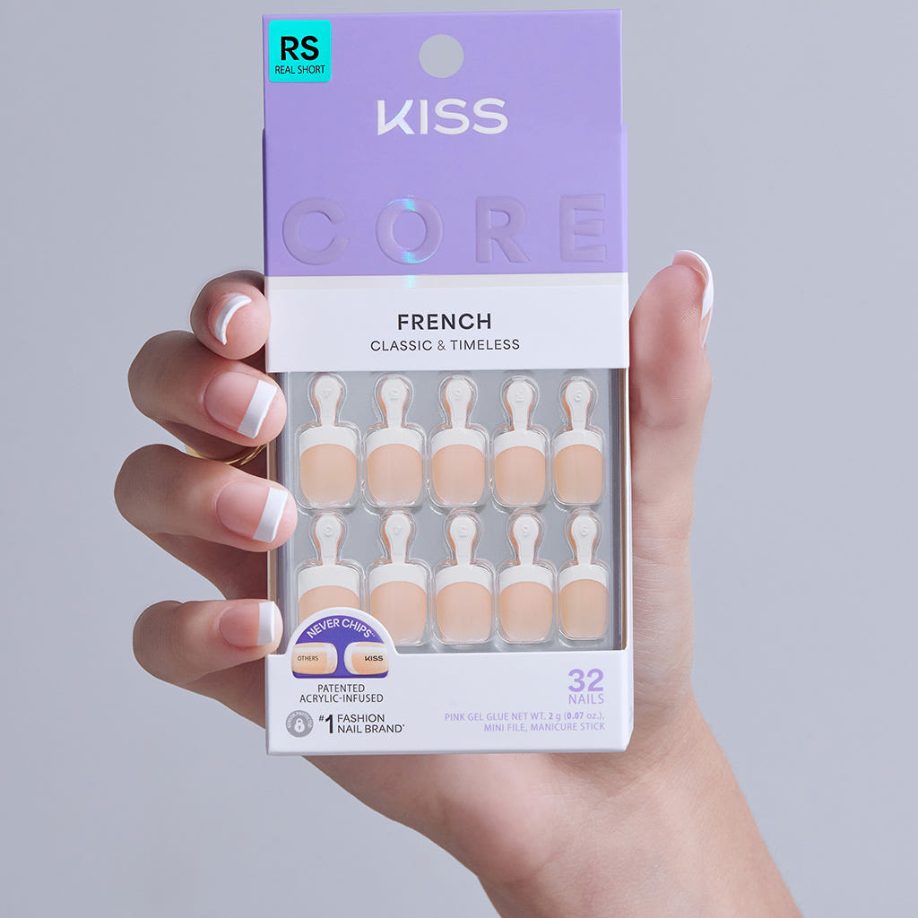 Kiss Core French False Nails - If You Dare (Model Shot 3)