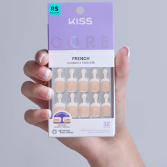 Kiss Core French False Nails - If You Dare (Model Shot 3)