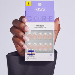 Kiss Core French False Nails - Passionate (Model Shot 3)