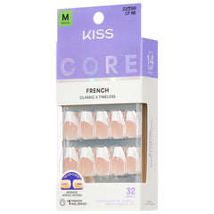 Kiss Core French False Nails - Reunion (Angled Shot 2)