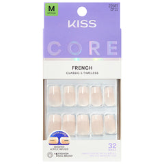 Kiss Core French False Nails - Scenario