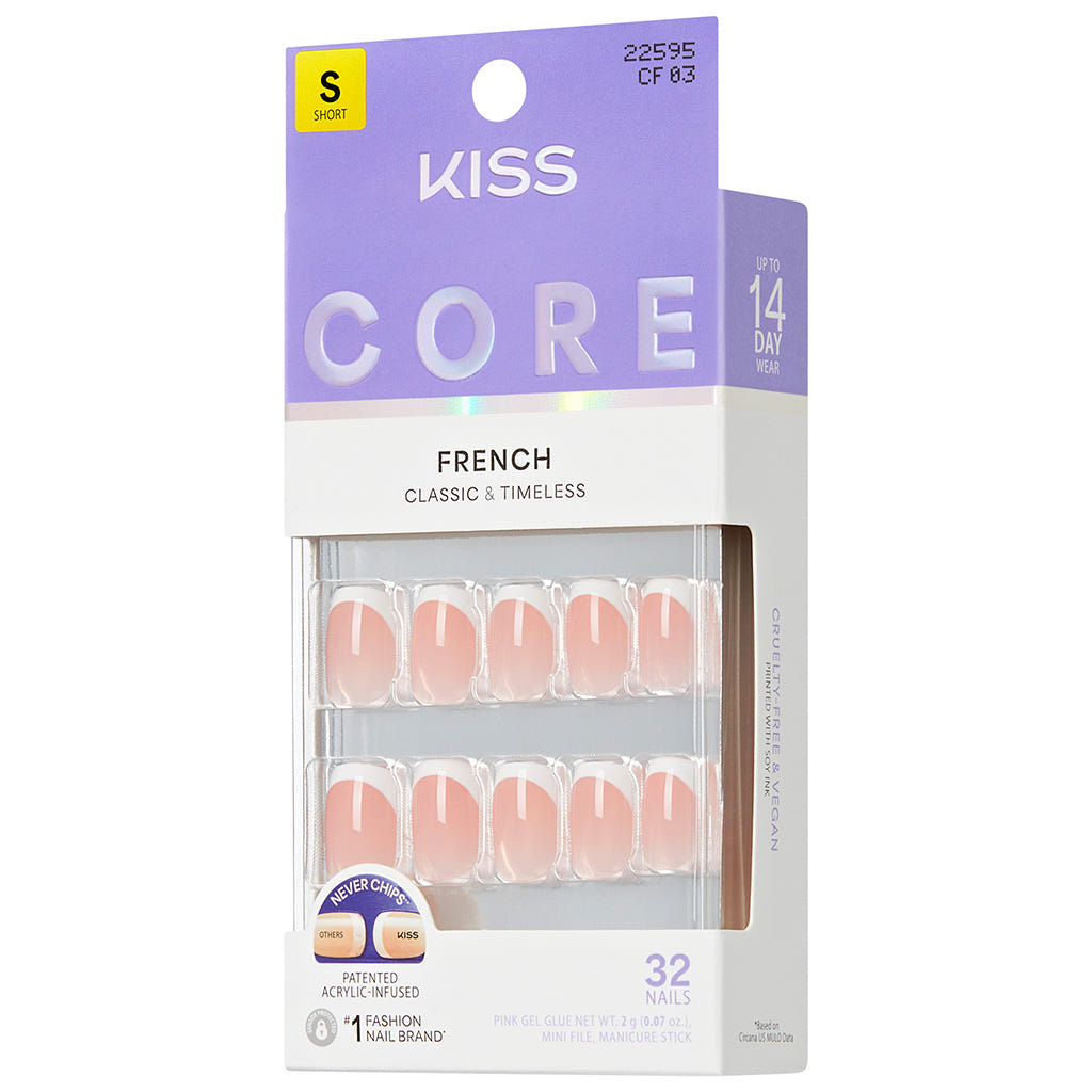 Kiss Core French False Nails - Snapshot (Angled Shot 2)