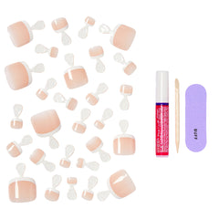 Kiss Core French False Nails Toe Nails - Two of a Kind (Components)