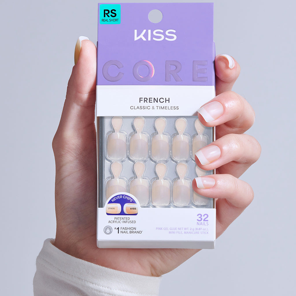 Kiss Core French False Nails - Your Moment (Model Shot 3)