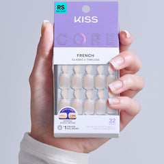 Kiss Core French False Nails - Your Moment (Model Shot 3)