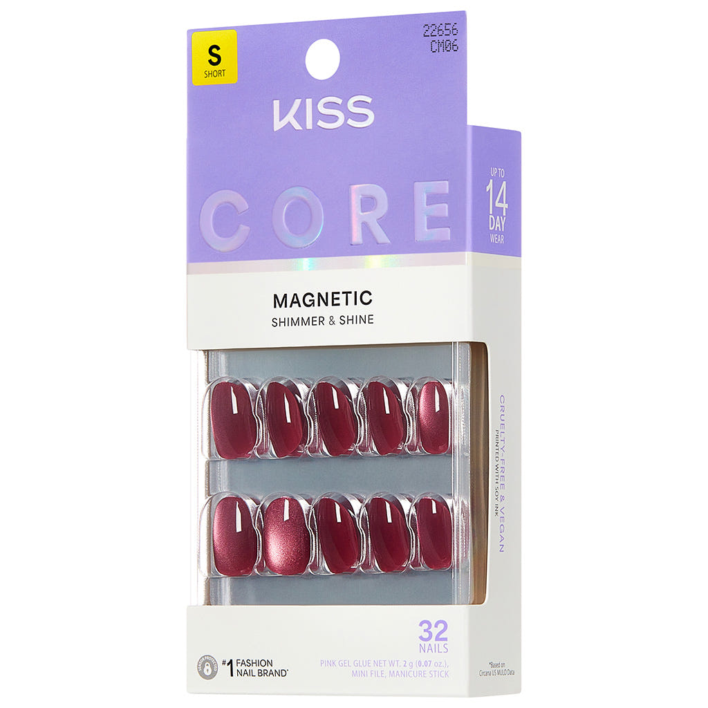 Kiss Core Magnetic False Nails - Flaming (Angled Shot 2)