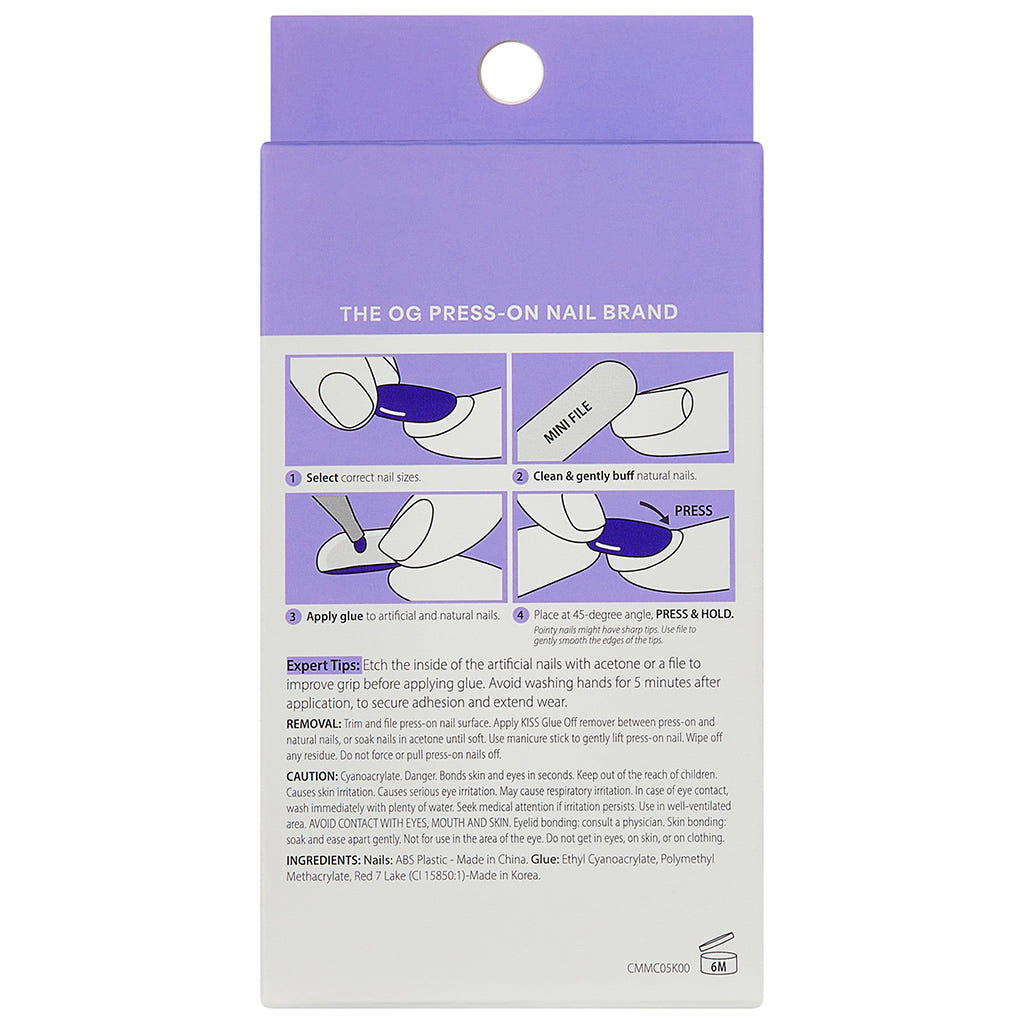 Kiss Core Magnetic False Nails - Patchouli (Back)