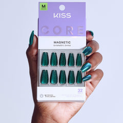 Kiss Core Magnetic False Nails - Shimmering (Model Shot 2)
