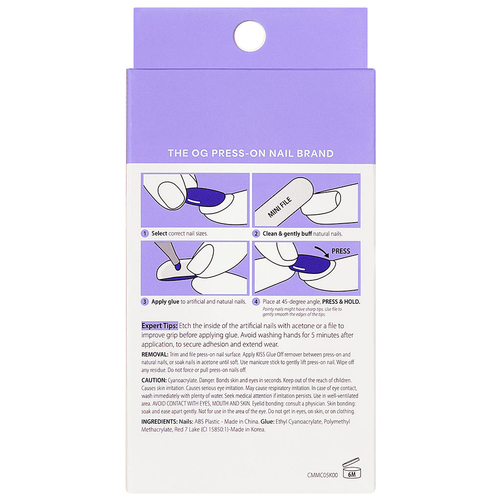 Kiss Core Magnetic False Nails - Shimmering (Back)
