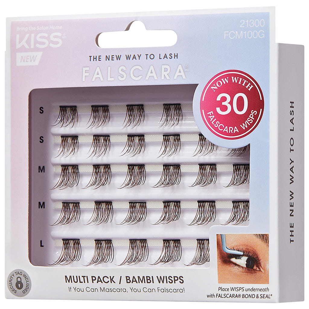 Kiss Falscara - Bambi Wisps Multipack (30 Pack) - Angled Packaging Shot 2
