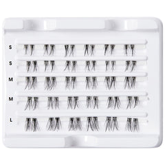 Kiss Falscara - Feathery & Wispy Clear Band Wisps (30 Pack) - Tray Shot 