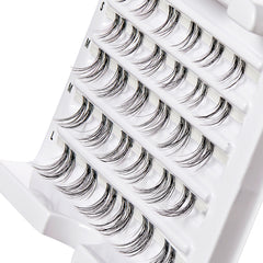 Kiss Falscara - Feathery & Wispy Clear Band Wisps (30 Pack) - Angled Tray Shot