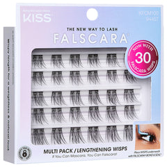 Kiss Falscara - Lengthening Wisps Multipack (30 Pack) - Angled Packaging Shot 1