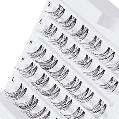 Kiss Falscara - Natural Wispy Wisps Multipack (30 Pack) - Angled Tray Shot